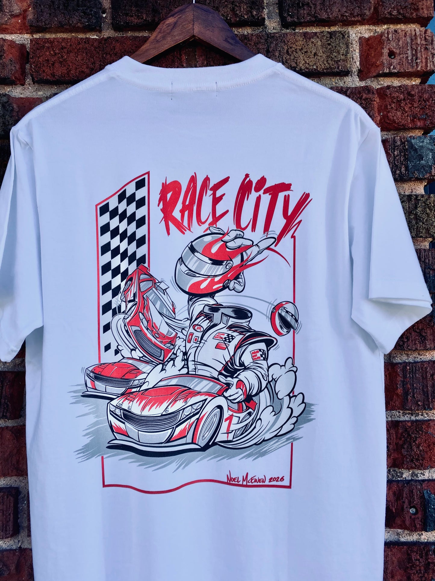"RACE CITY" | Noel McEwen Artist Series T-Shirt
