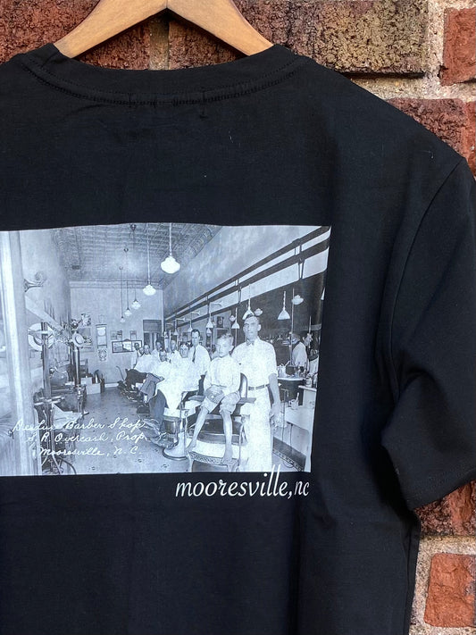 "DELUXE BARBER SHOP" | Mooresville Heritage T-Shirt, Black